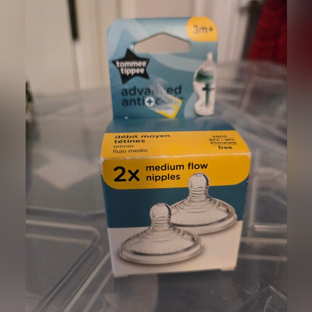 Tommie Tippee bottle nipples set if 2 free with any purchase purchase